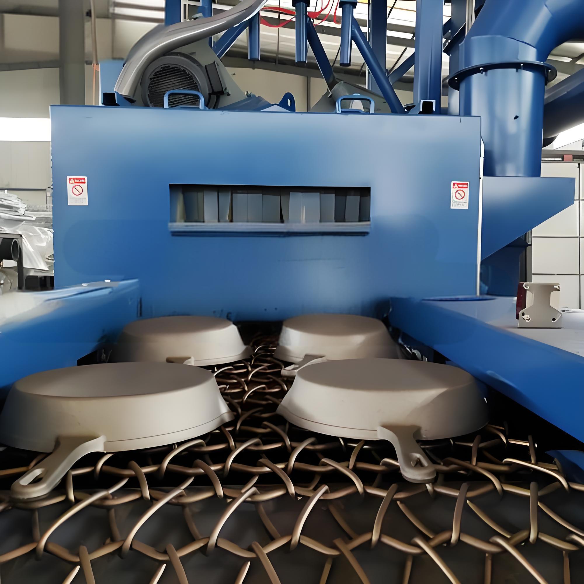 铝模板网带式抛丸清理机