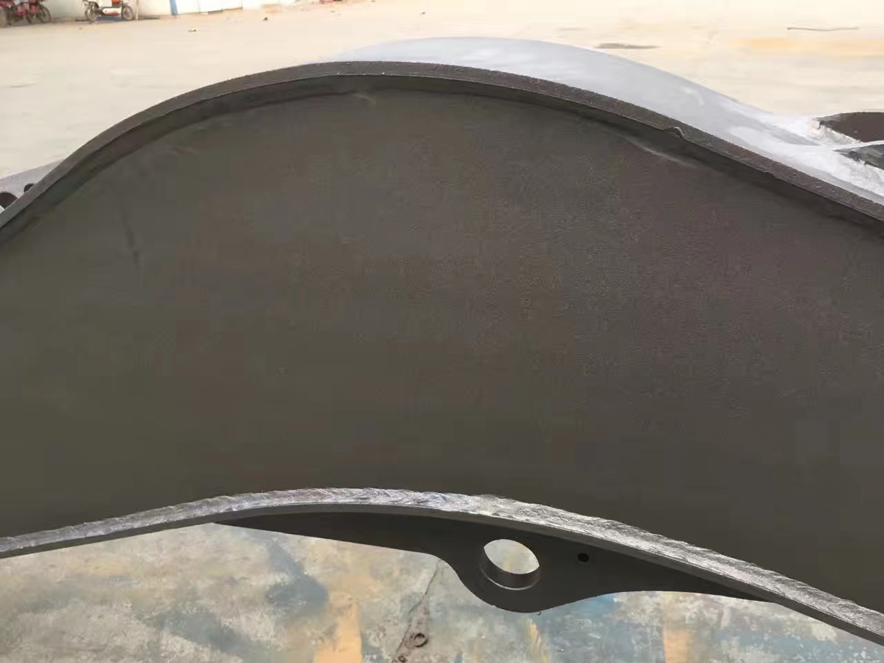 挖掘机部件抛丸效果