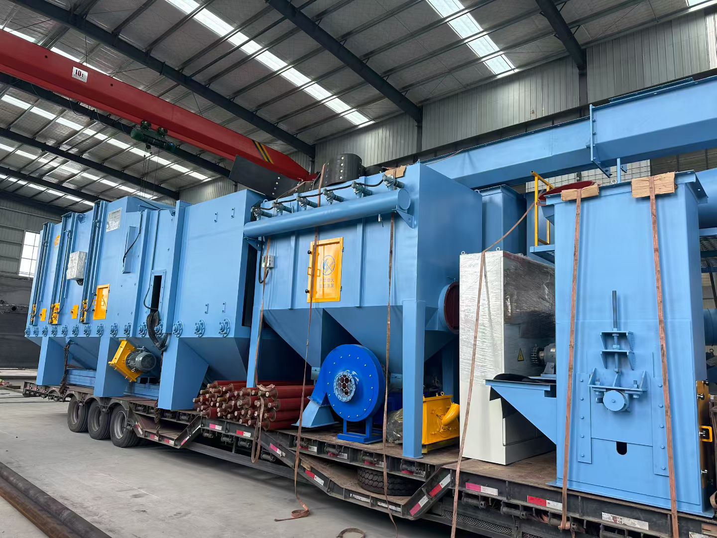 通过式抛丸机发往山东济宁